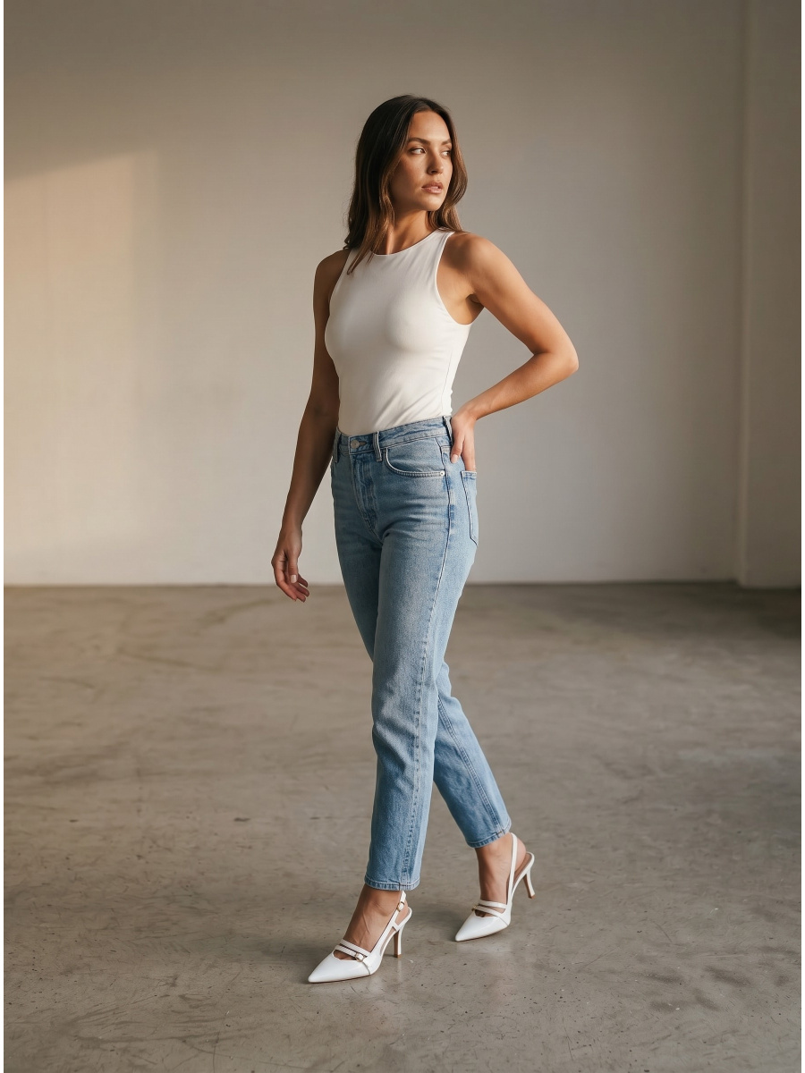 Décolleté bianco