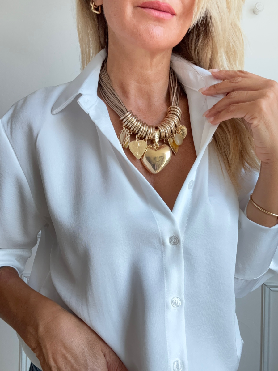 Collana cuori pendenti