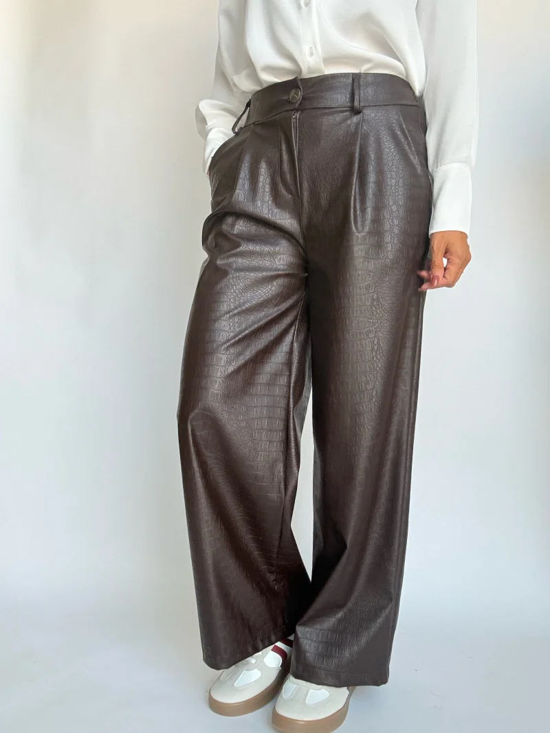 Pantalone ecopelle