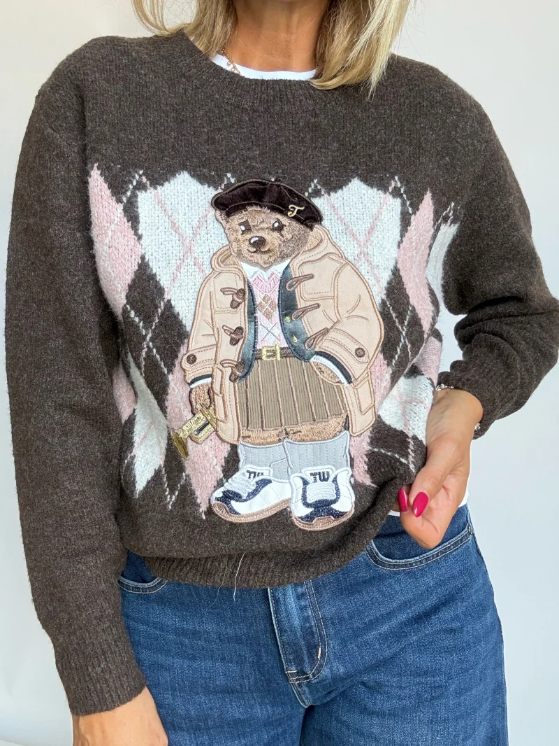 Maglia teddy rombi