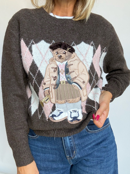 Maglia teddy rombi