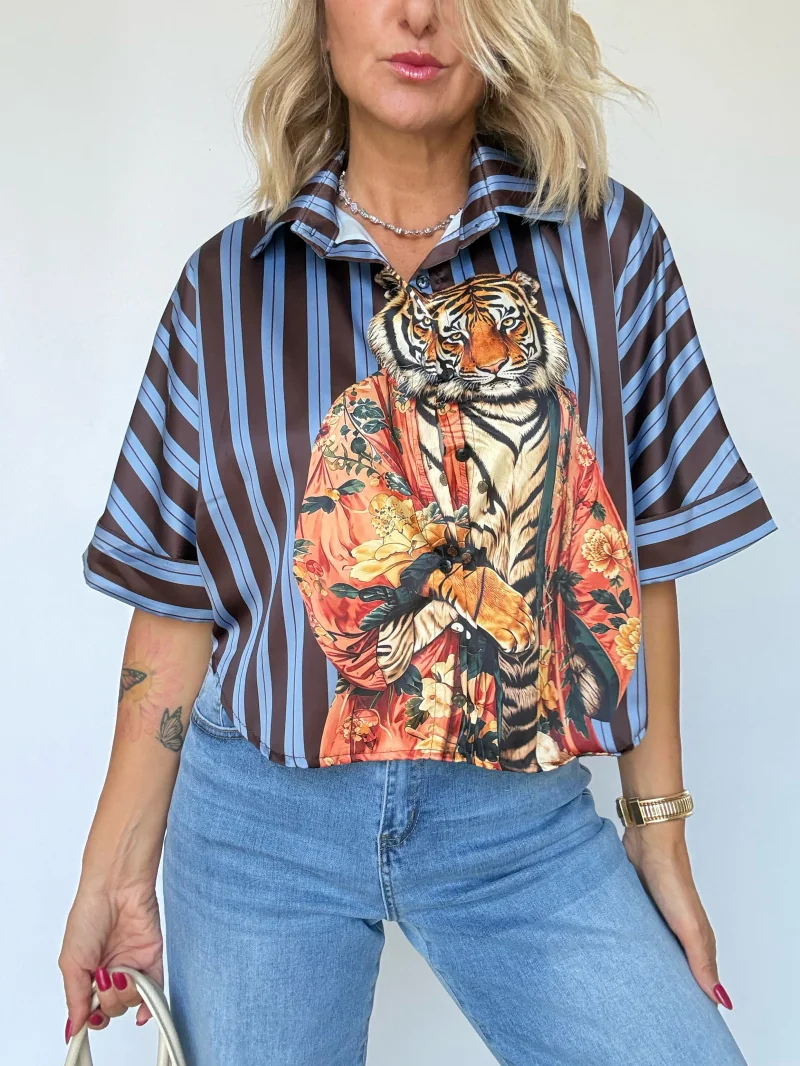 Camicia fantasia corta