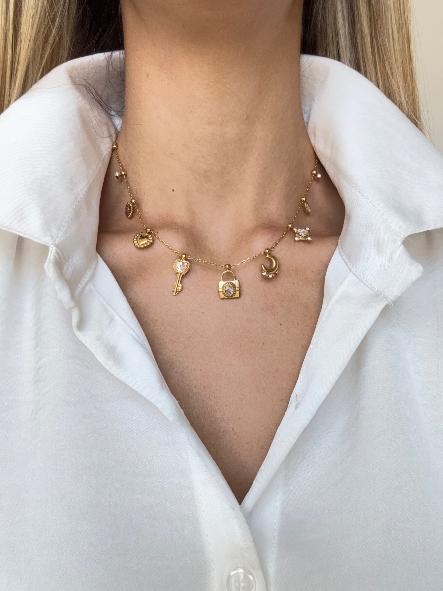 Collana ciondoli oro