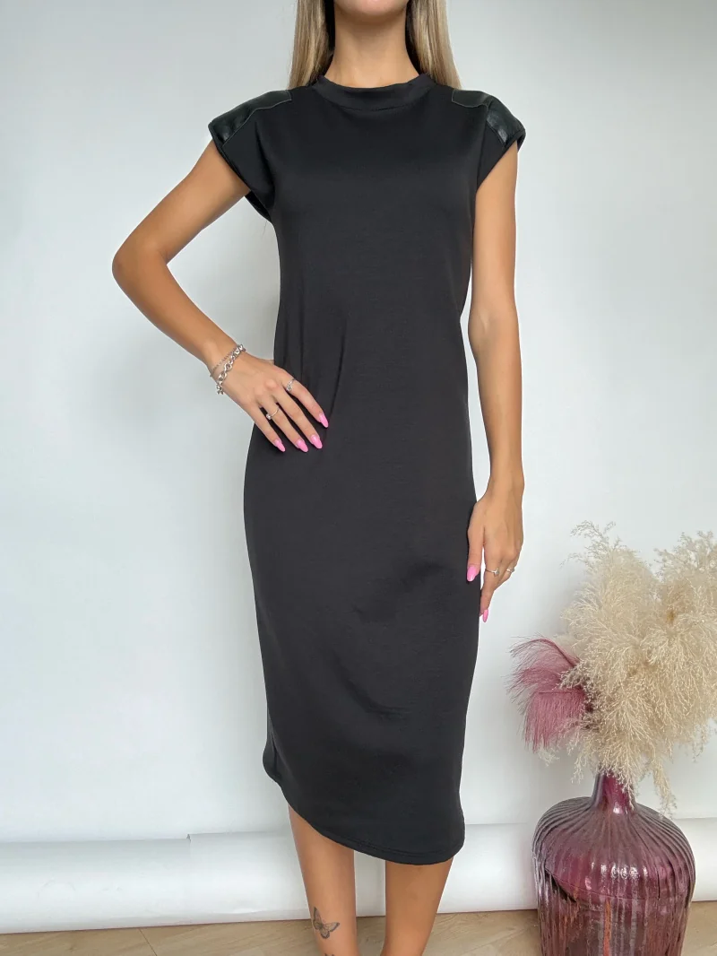 Vestito spalle ecopelle