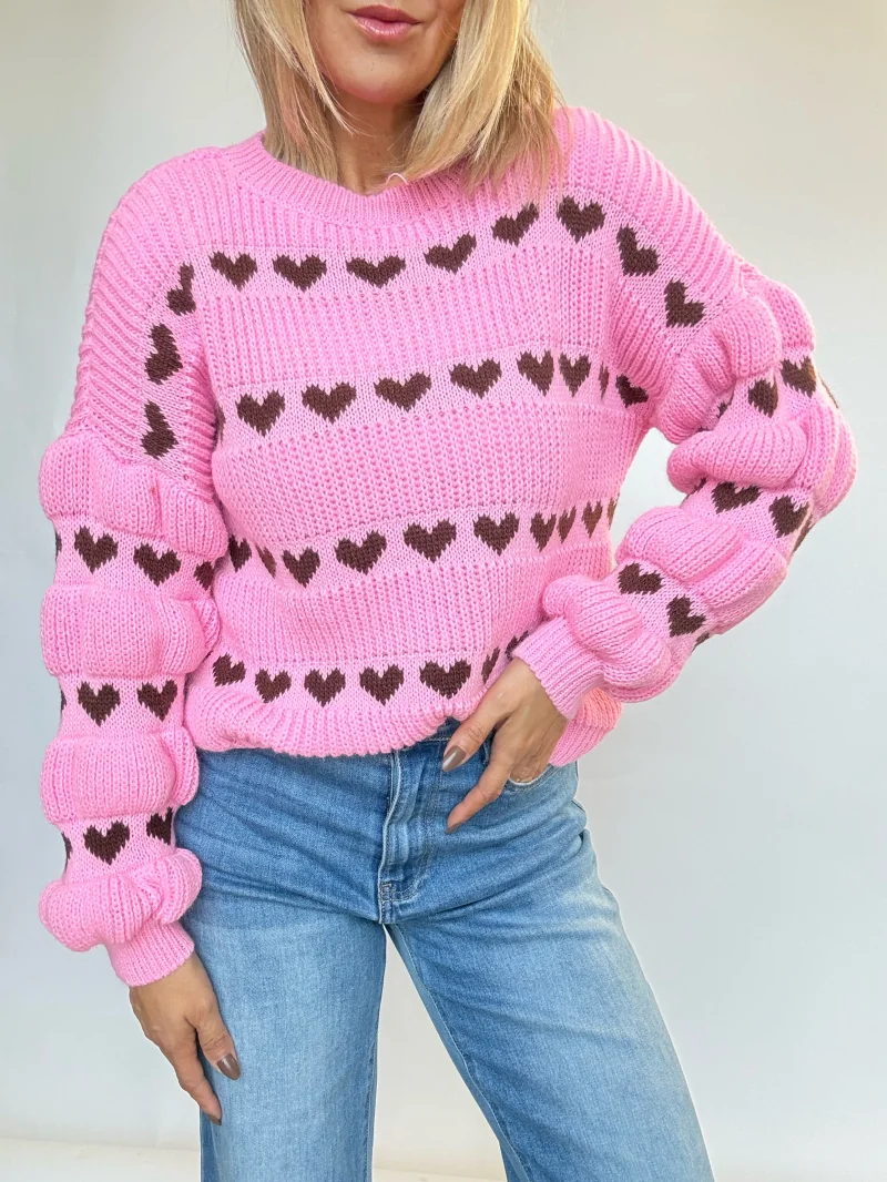 Maglione cuori