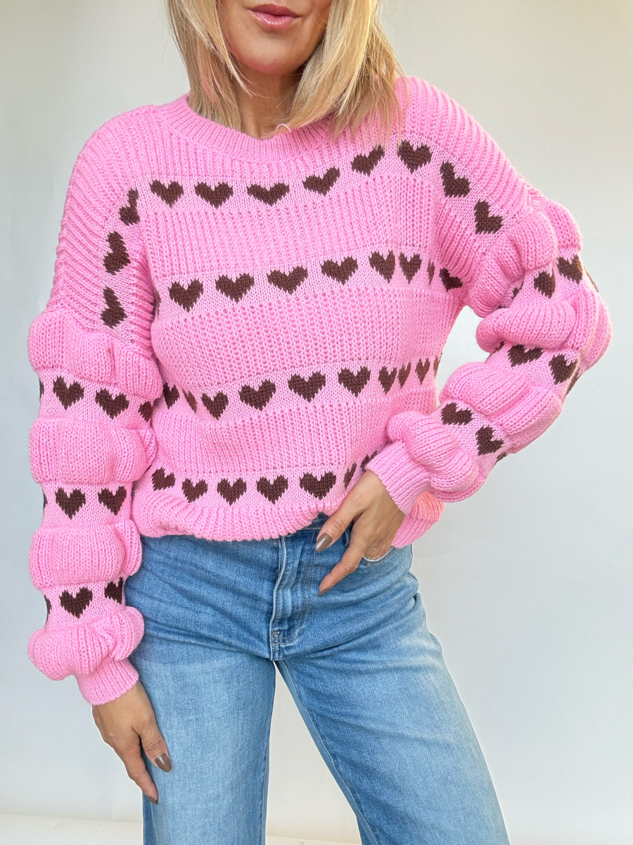 Maglione cuori