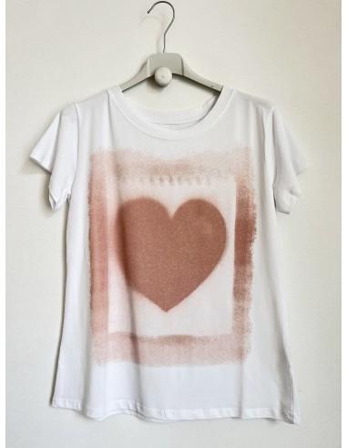 T-Shirt cuore sfumata